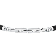 maserati jewels iconic bracelet blk agate & ip yg 19+3cm
