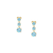 morellato silver tesori earring silv925 yg cz l.blue