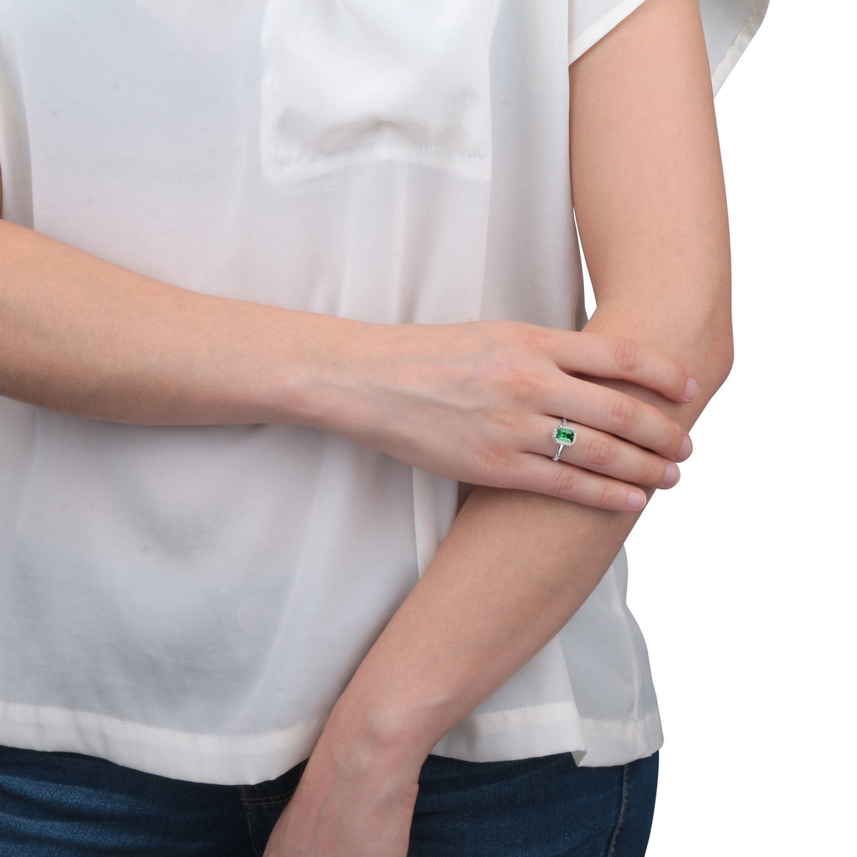 tesori silver ring emera zir silver.925 size 12