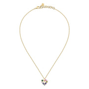 morellato 18k gold plated colori pendant heart 10 pcs cz  38+7cm