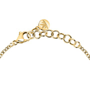 morellato 18k gold plated torchon bracelet  with crystals 1pc  16+3cm