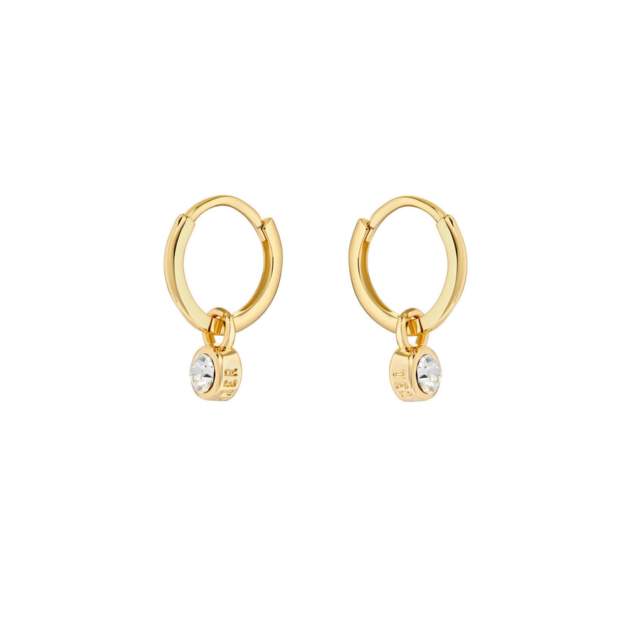 ted baker sinalaa gold tone crystal huggie