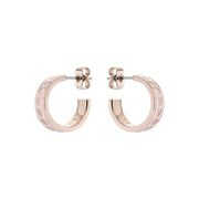 ted baker emrie: enamel heart hoop rose gold light pink earring