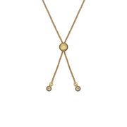 ted baker barset: crystal bow adjustable bracelet gold tone, clear crystal