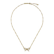 ted baker ribah: crystal ribbon bow gold tone pendant