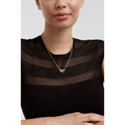 ted baker ribah: crystal ribbon bow gold tone pendant