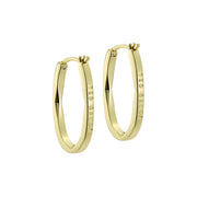 ted baker shivanna: crystal shimmer gold tone hoop earrings
