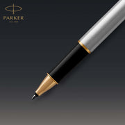 parker sonnet rollerball pen stainless steel with gold trim fine point black ink