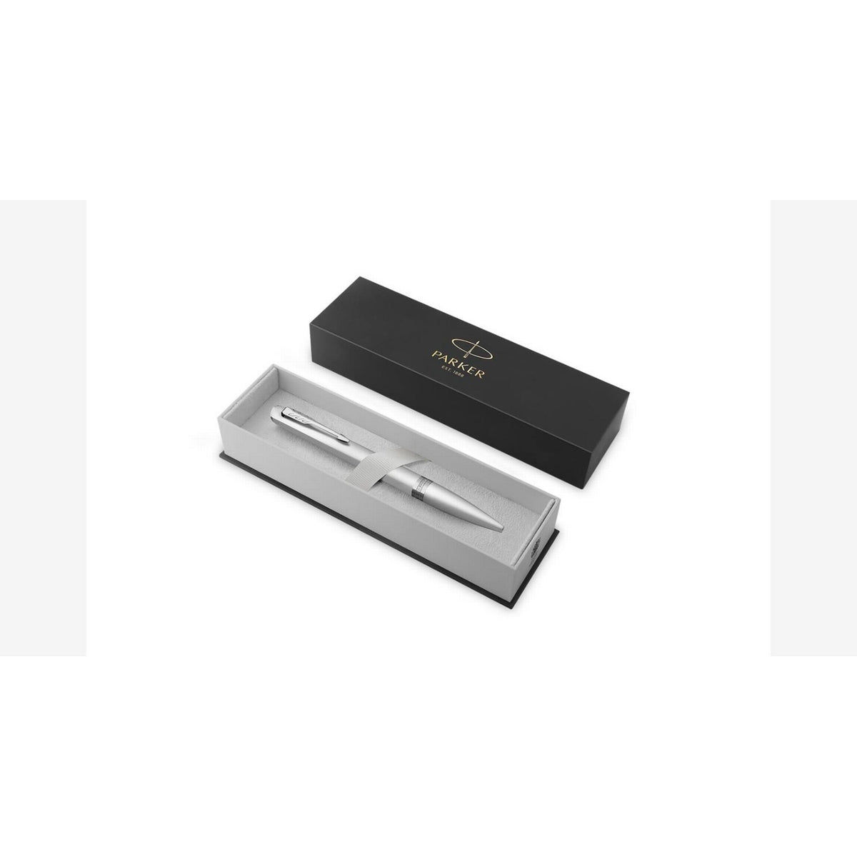 parker meridian ballpoint chrome c.t. blue ink