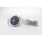 roamer stingray 42mm 3h blue dial stainless steel watch