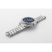 roamer stingray 42mm 3h blue dial stainless steel watch