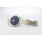 roamer stingray 42mm 3h blue dial two tone watch