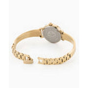 roamer elegance diamond round gold plated gold dial watch