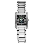 roamer diana 22mm stainless steel black dial ladies watch