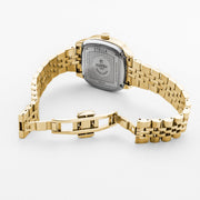 roamer stella 32 mm gold plated quartz watch