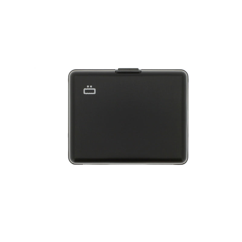 ogon big stockholm black aluminium wallet  bank note size
