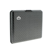 ogon big stockholm carbon aluminium wallet  bank note size  carbon print