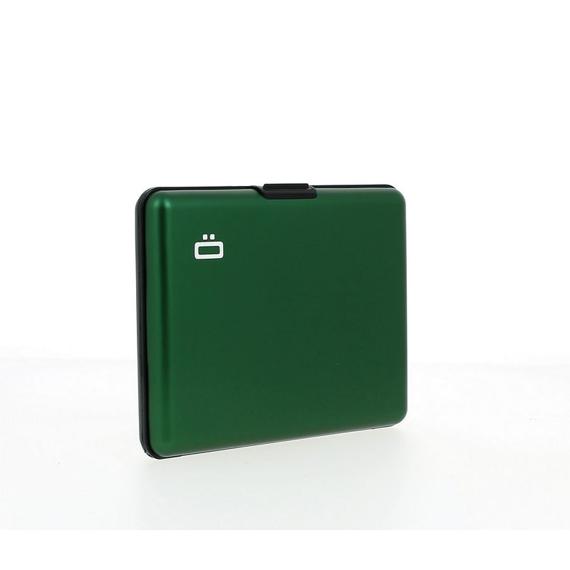 ogon big stockholm green aluminium wallet  bank note size