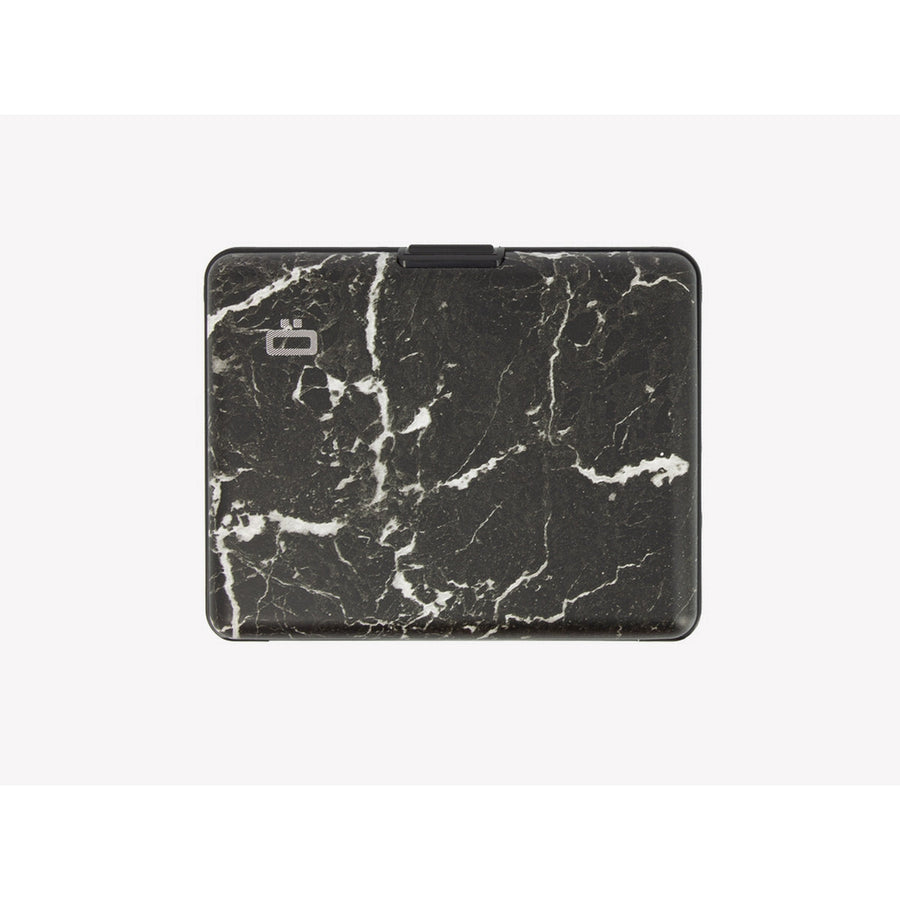 ogon big stockholm carbon aluminium credit card holder marble print