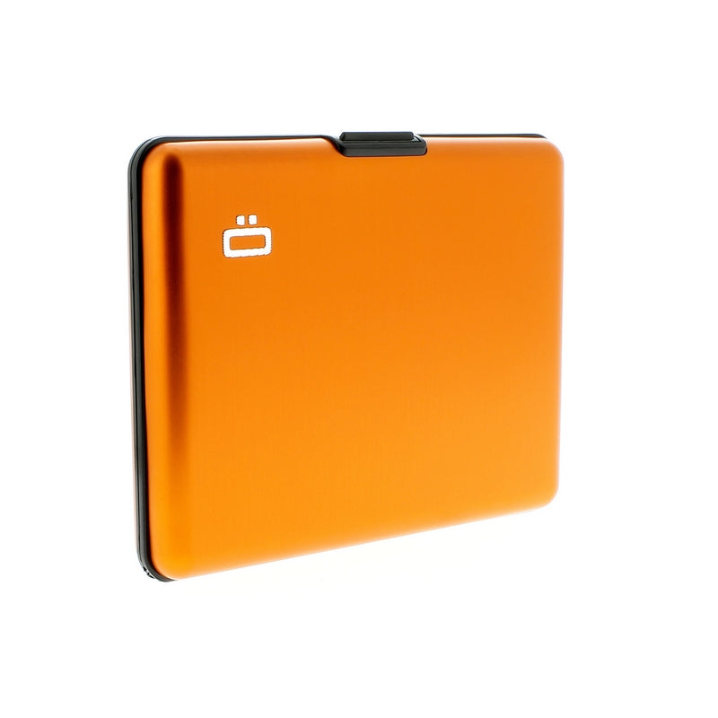 ogon big stockholm orange aluminium wallet  bank note size