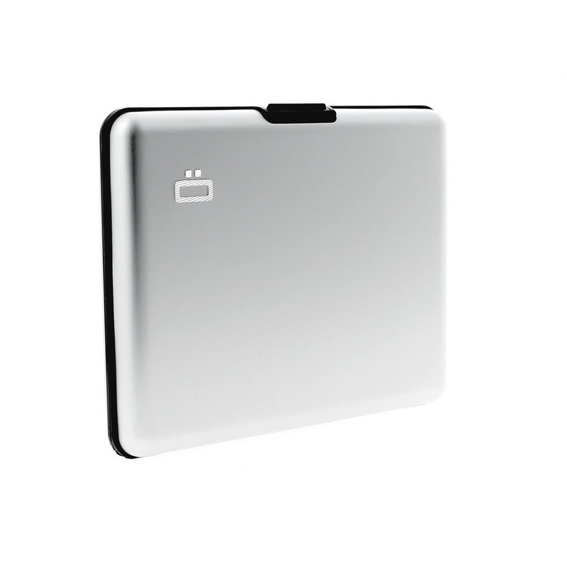 ogon big stockholm silver aluminium wallet  bank note size