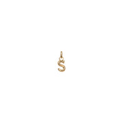 uno de 50 hang me  letter s 1.5mm gold plated metal alloy charm