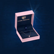 chiara ferragni diamond heart pendant 38cm + 4cm 1 emerald and 1 white heart stones