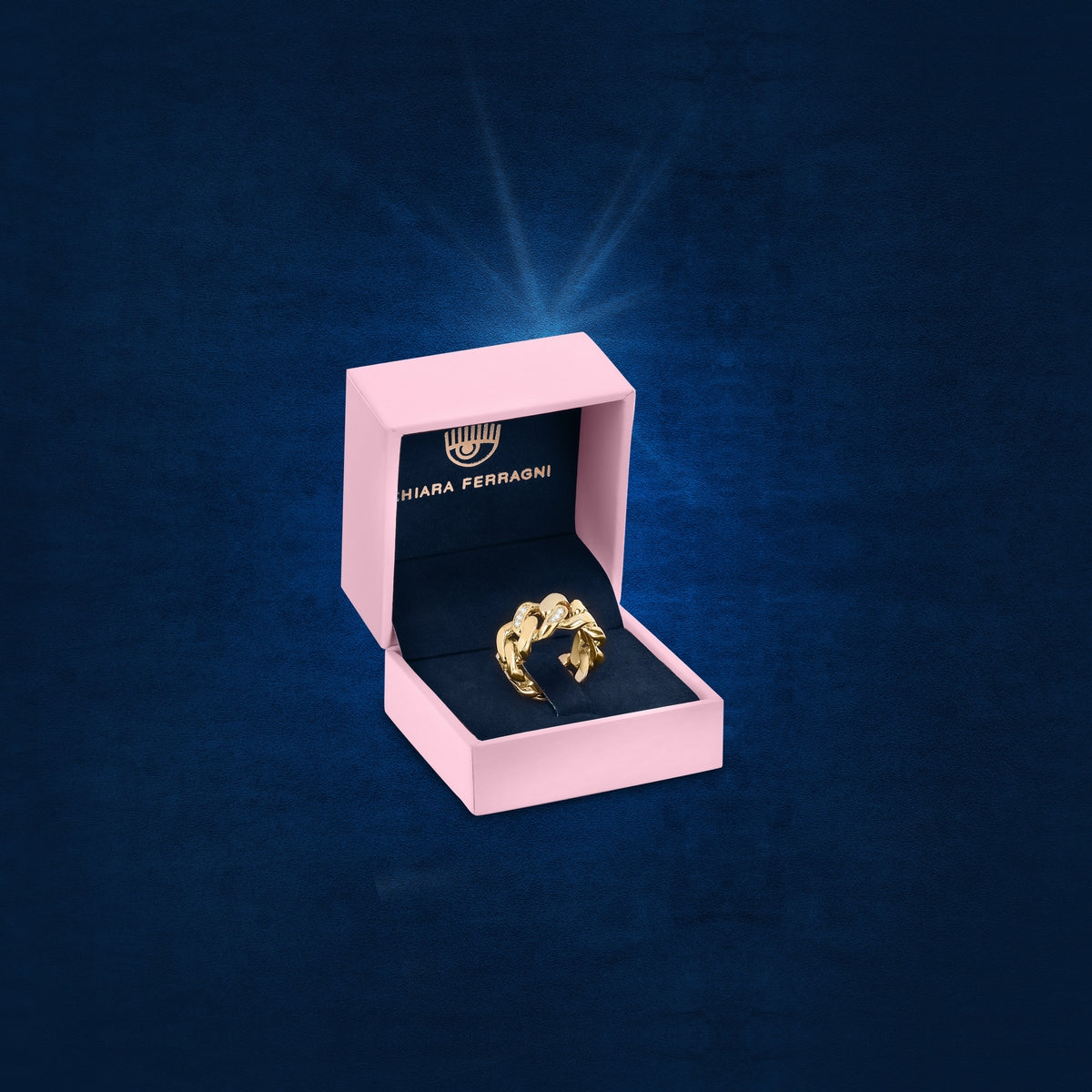 chiara ferragni diamond heart ring chevalier with white heart stone 16mm