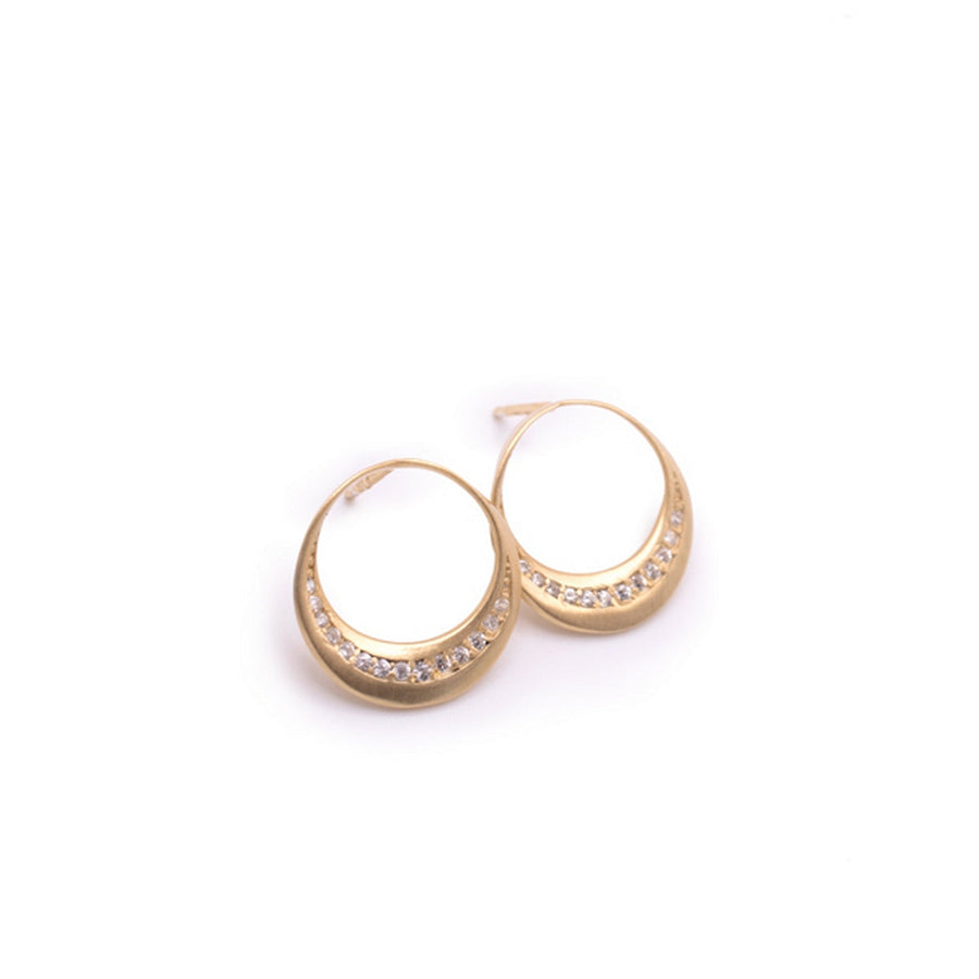 aquaforte lune stud earrings