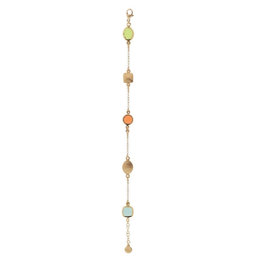 aquaforte mignon bracelet with multicolour artificial stones