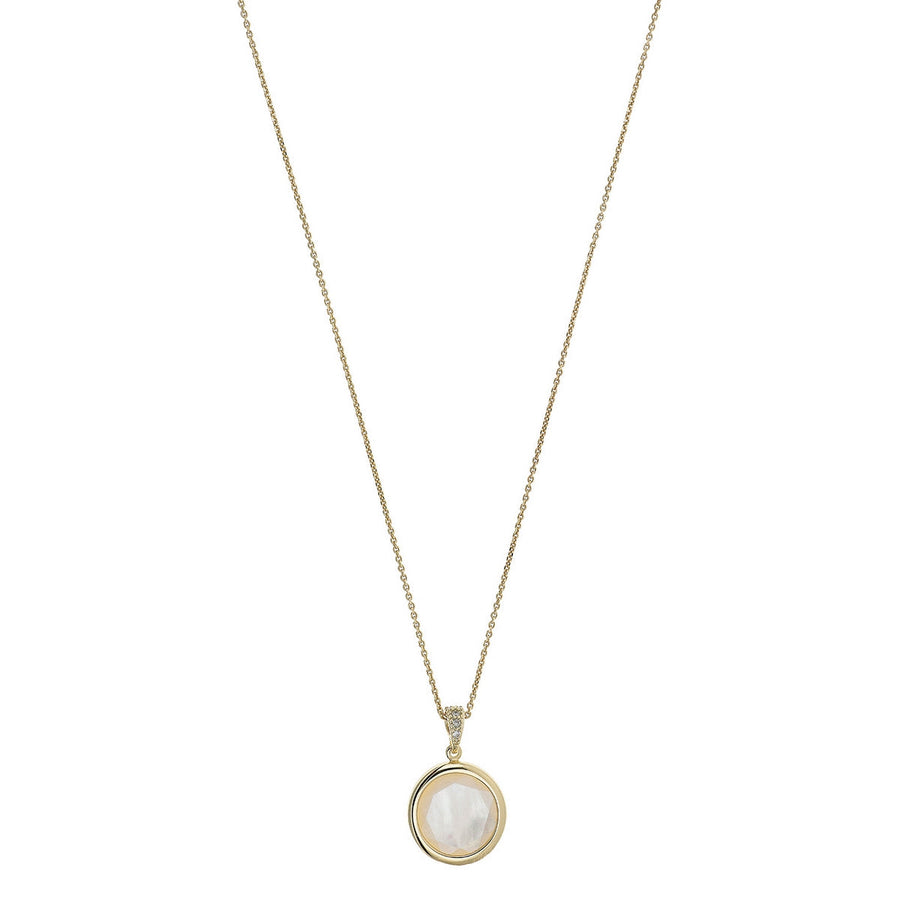 aquaforte mignon round mother of pearl pendant