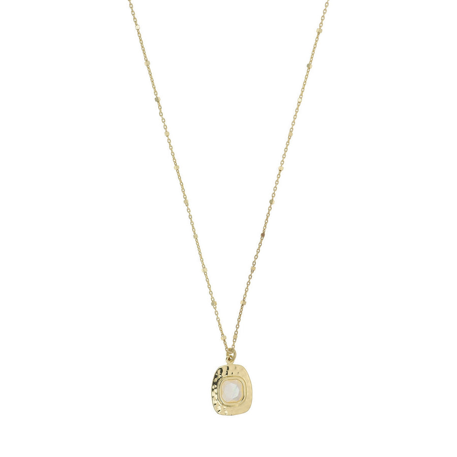 aquaforte nuova retro mother of pearl square inset pendant