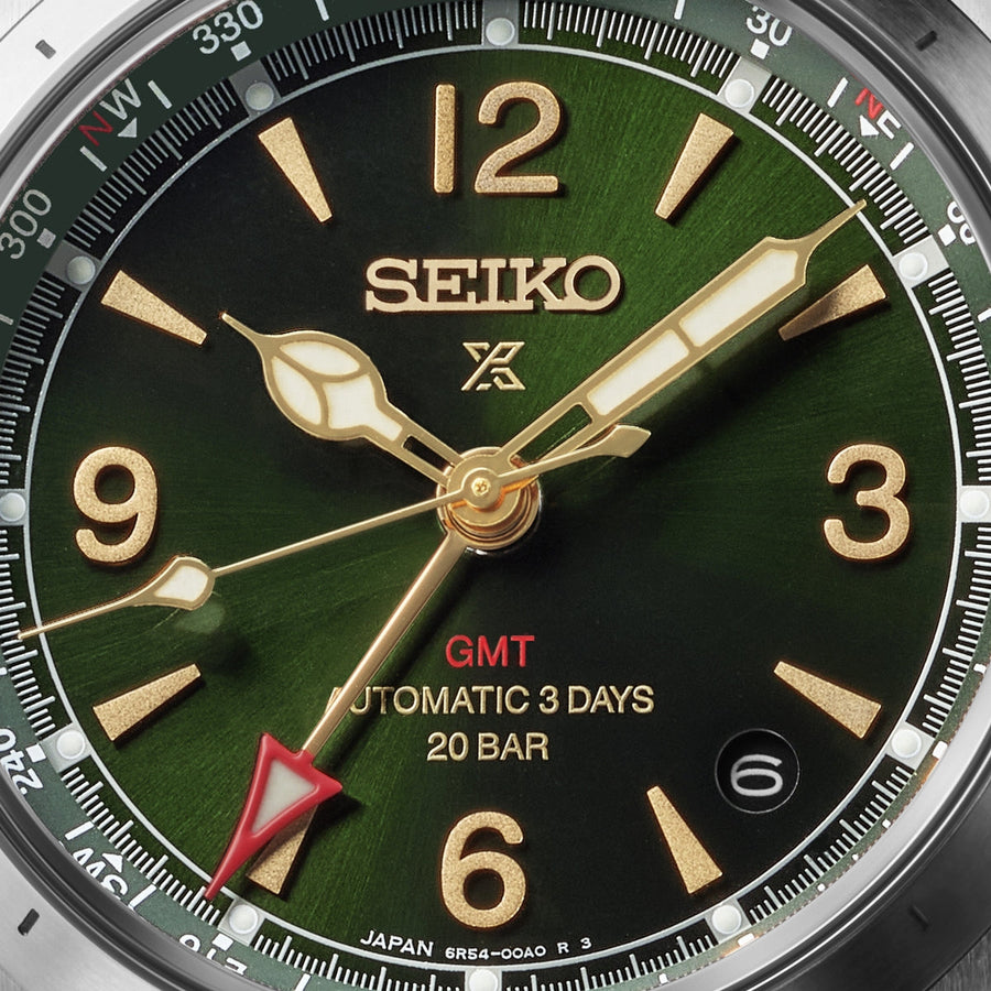 seiko prospex alpinist mechanical gmt in green