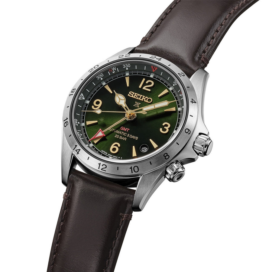 seiko prospex alpinist mechanical gmt in green