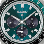 seiko prospex speedtimer racing solar chronograph in green