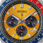 seiko prospex speedtimer racing solar chronograph in yellow
