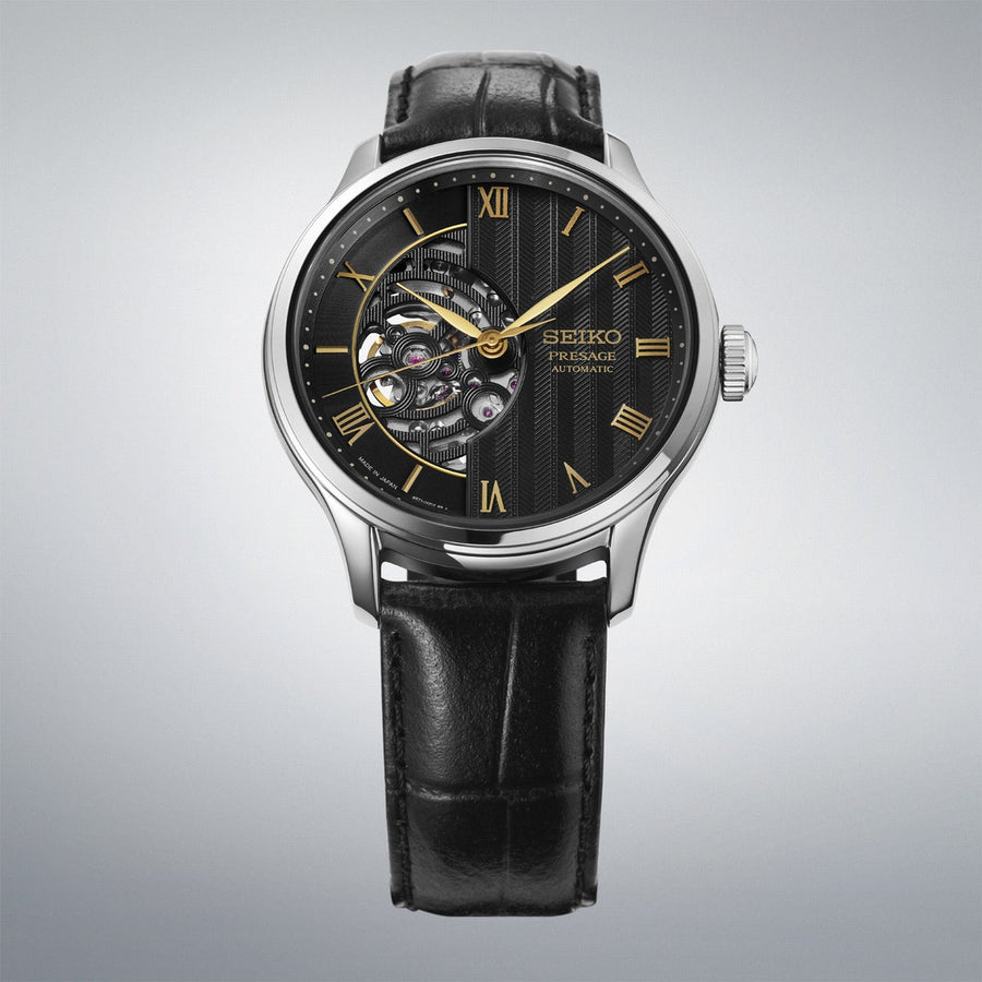 seiko presage japanese zen garden in moonlight black