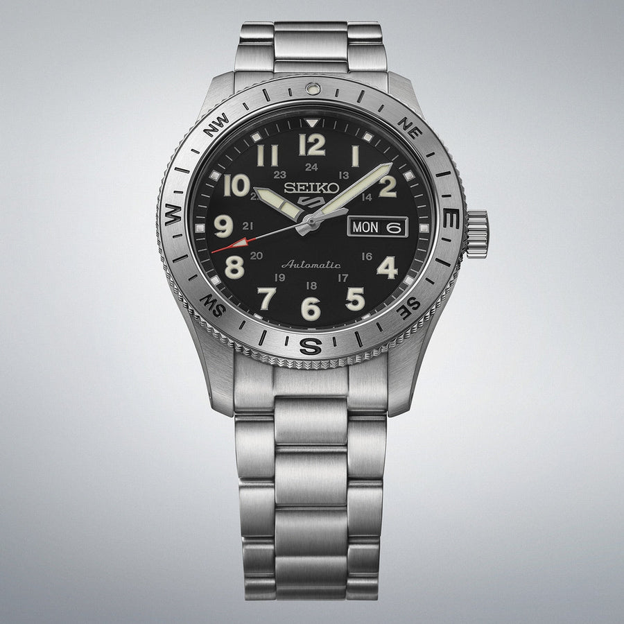 seiko 5 sports field in camo black