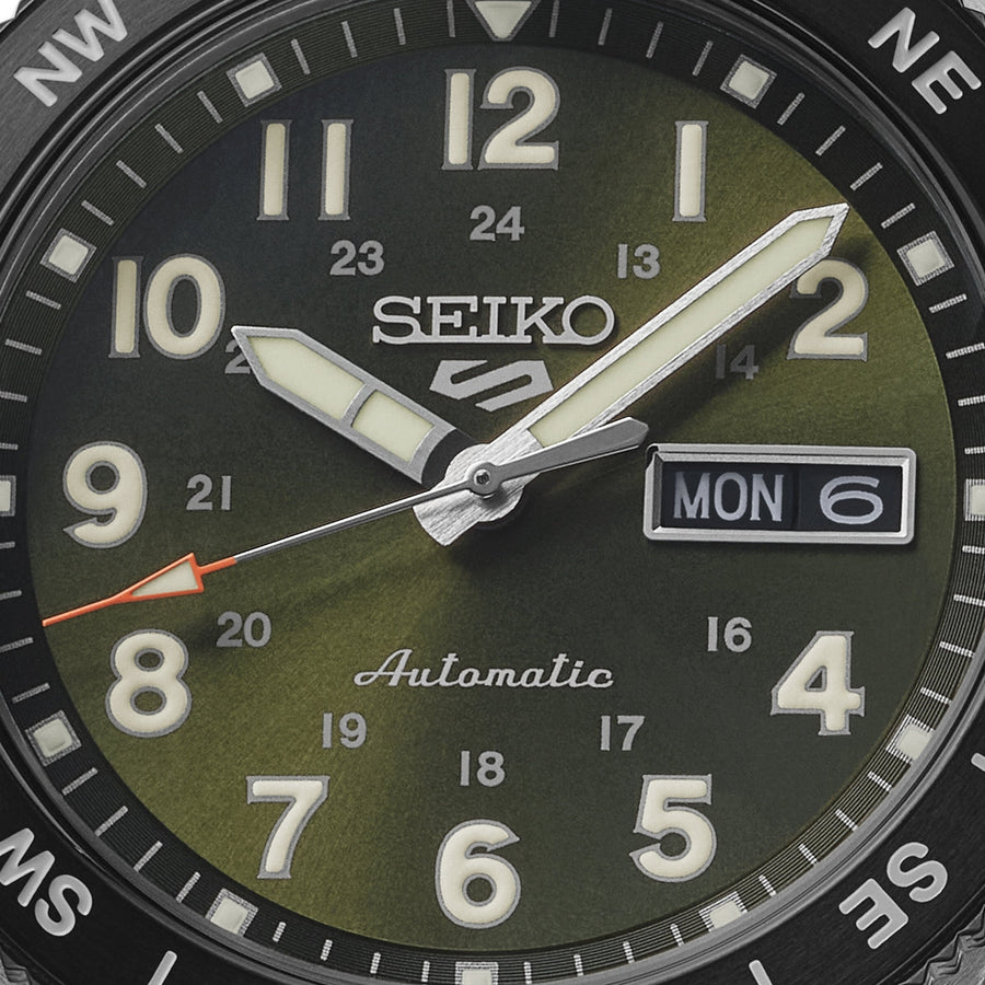 seiko 5 sports field in fatigue green
