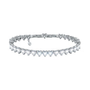 now j19auv49 chiara ferragni diamond heart tennis bracelet 175cm white heart stones