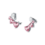 chiara ferragni diamond heart earrings stud with fairy tale heart stomes