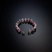 chiara ferragni pink infinity love diamond rose heart stones hoop earring