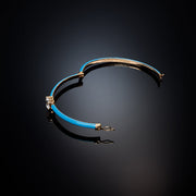chiara ferragni love parade blue enamel bangle