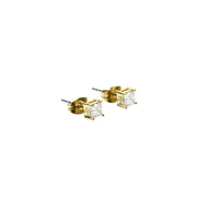 chiara ferragni classic gold plated crystal stud earring 4x4mm