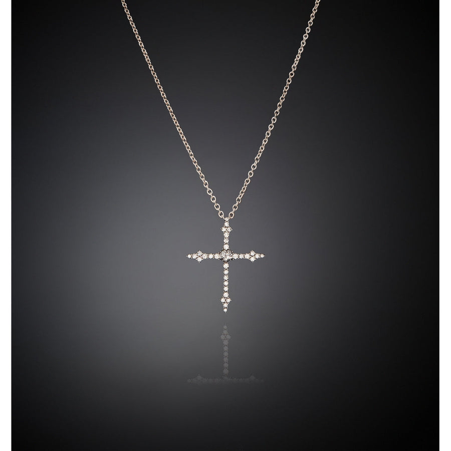 chiara ferragni croci pendant wh cz vross +rh plated 42+8cm