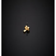 chiara ferragni croci earring cross with wh cz+yg plated 9mm