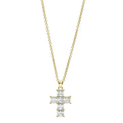 chiara ferragni croci cross gold plated pendant 20 x 15mm