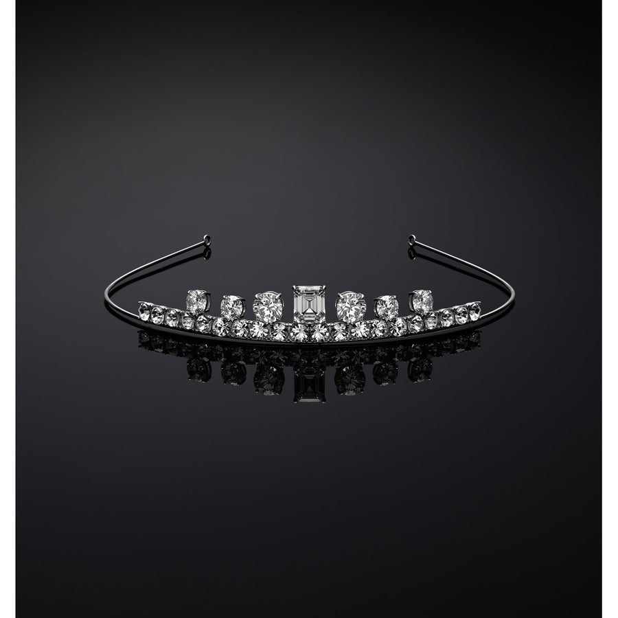 chiara ferragni tiara necklace emerald cut 143*143*29.6mm