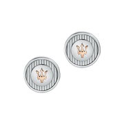 maserati jewels silver,rose gold cuff link 15x3mm