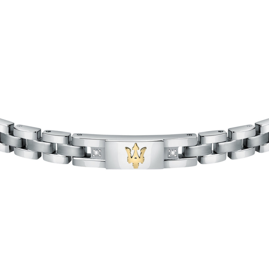 maserati jewels silver bracelet 22cm jewellery buckle